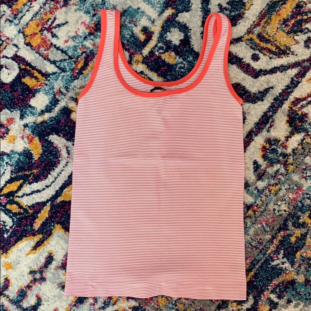 Theory Len Tubular stripe tank